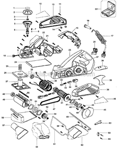 Page A Diagram and Parts List for 7698K Type 2 Black and Decker Planer Jointer